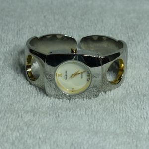 Massini Two-Tone Cuff Bracelet Watch